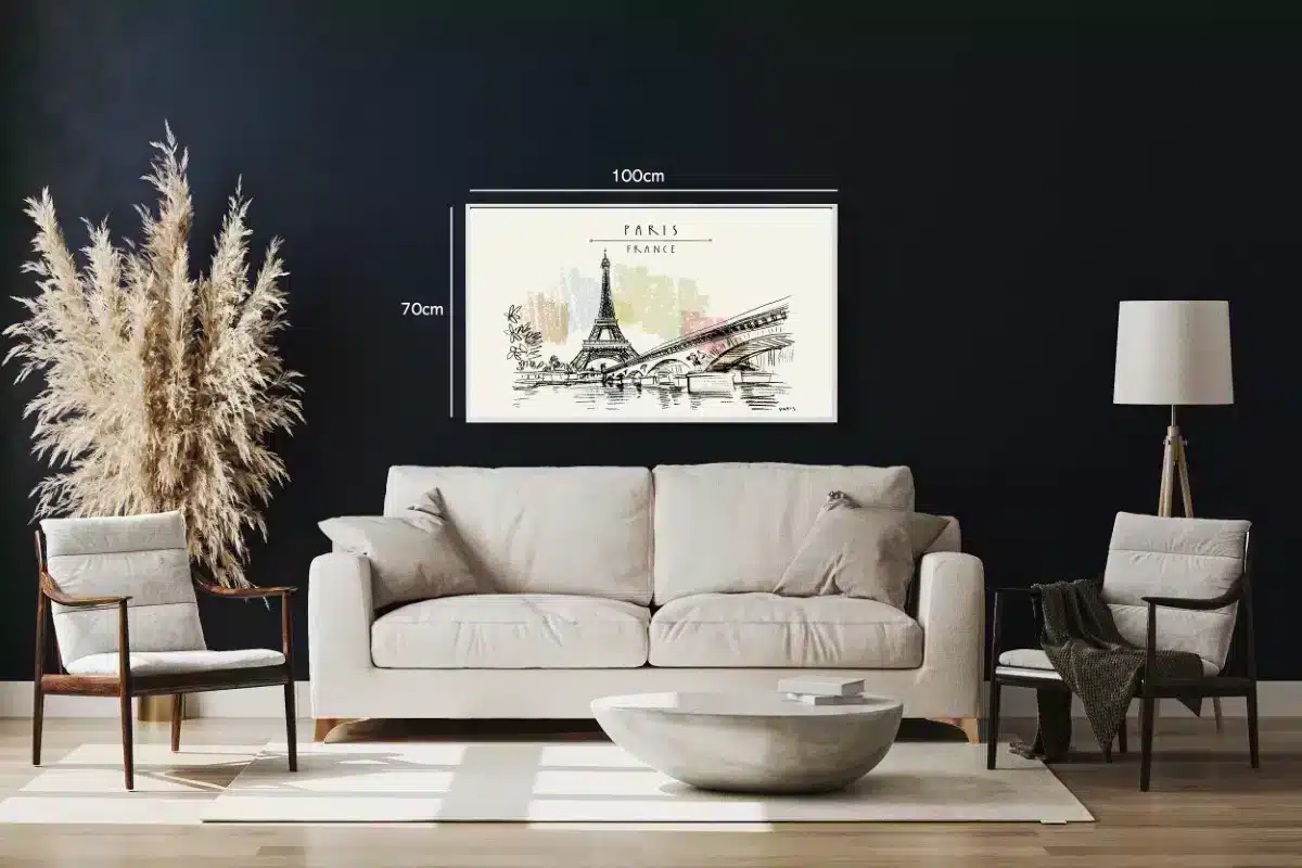 Paris Skyline With Eiffel Tower
