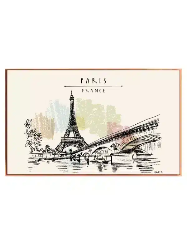 Paris Skyline With Eiffel Tower