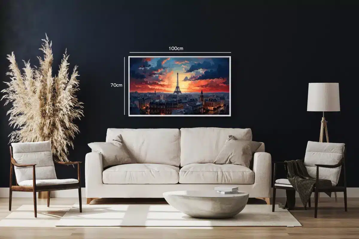 Paris Skyline At Sunset