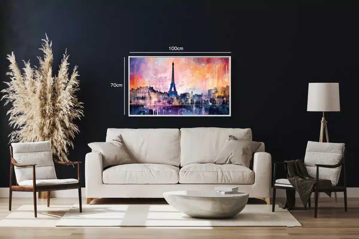Colorful Paris Cityscape Artwork