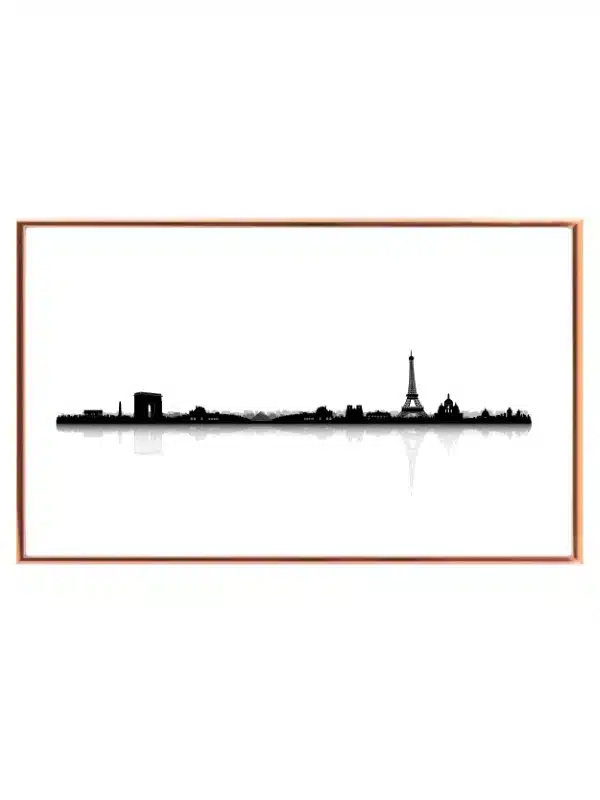 Paris Skyline Silhouette Print