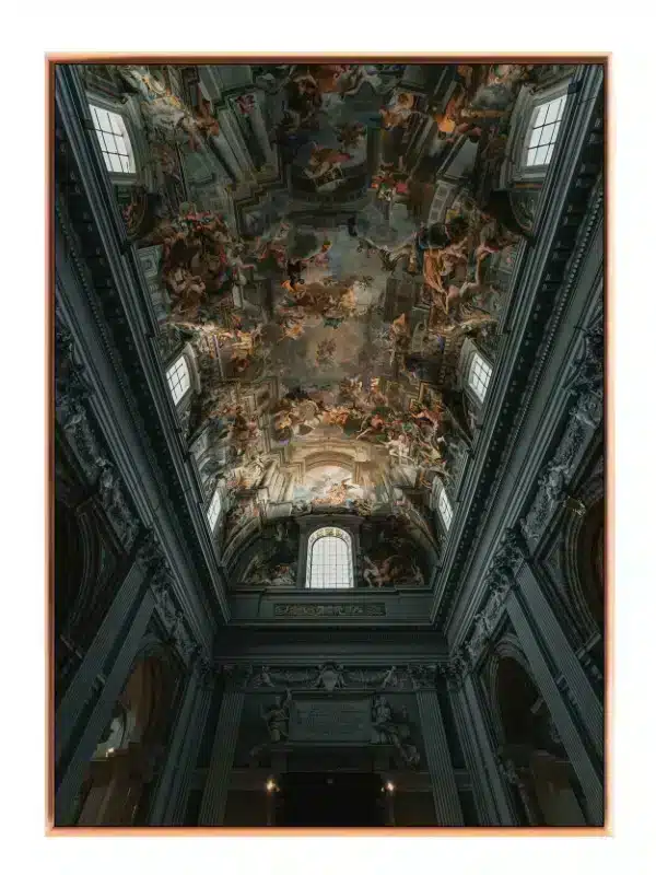 Intricately Painted Church Ceiling