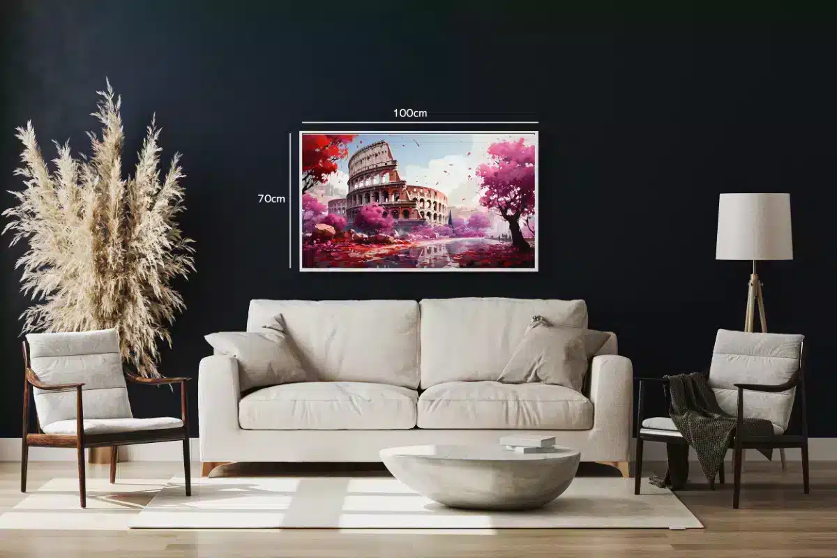 Vibrant Colosseum Landscape Art