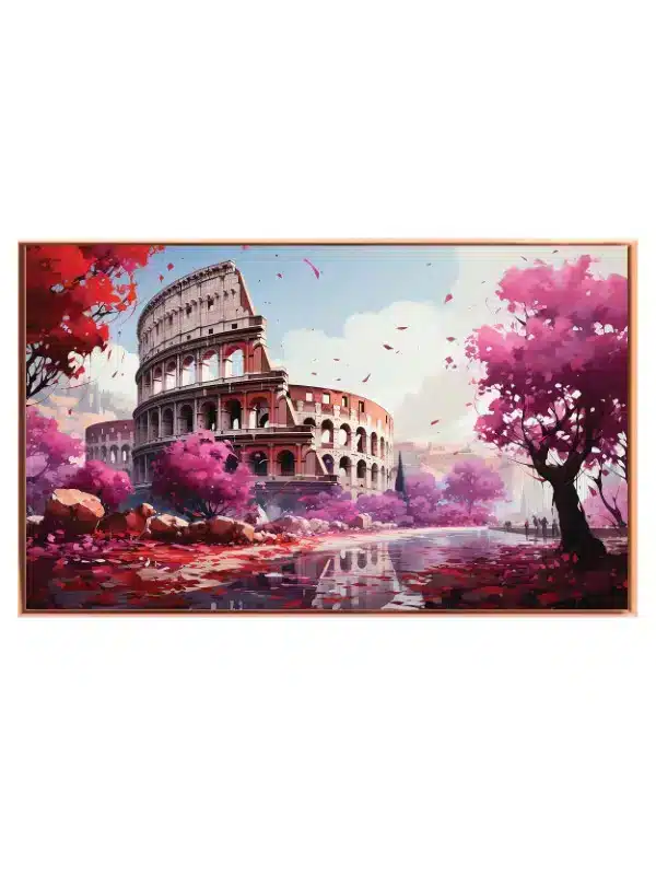 Vibrant Colosseum Landscape Art