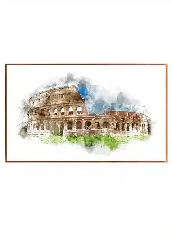 Watercolor Illustration Of Colosseum
