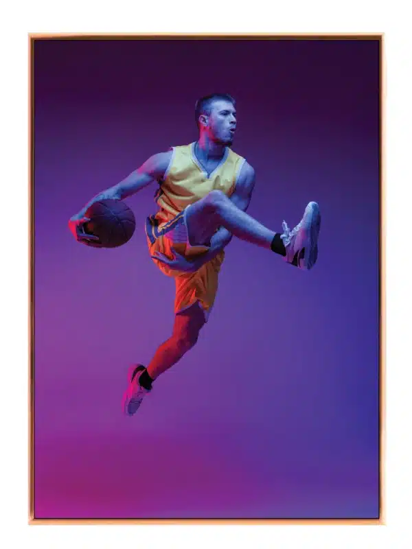 Flyvende Basketballhelt i Fart