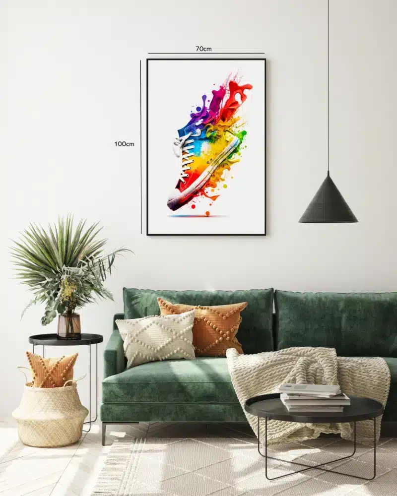 Farverig Sneaker i Fart
