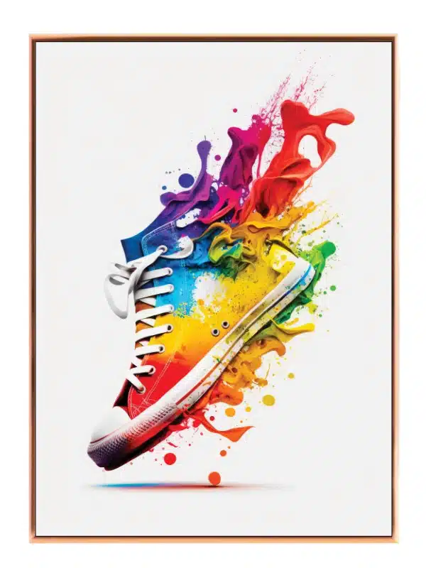 Farverig Sneaker i Fart