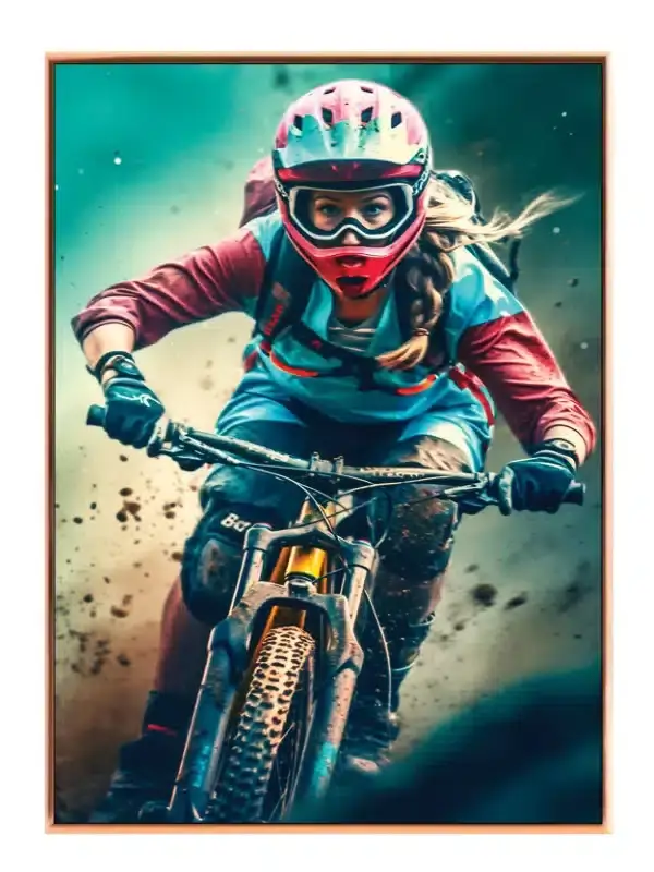 Eventyrlig Mountainbike i Fuld Fart