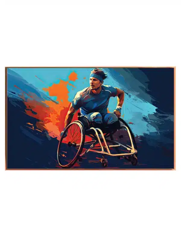 Dynamisk Rullestolsracer i Fart