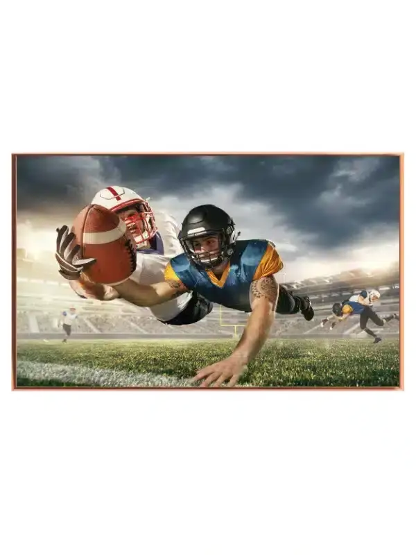 Dramatisk Touchdown i Solnedgang