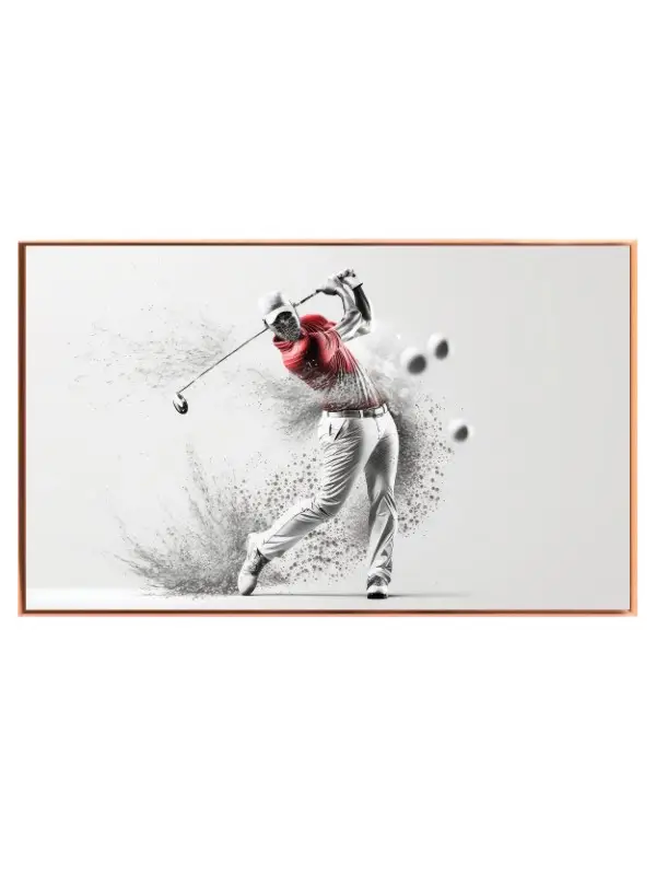 Dynamisk Golfspiller i Fart
