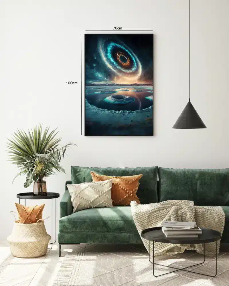 Kosmisk Hvirvel Over Islagune