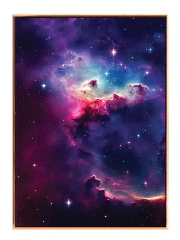 Farverig Nebula med Stjernestøv