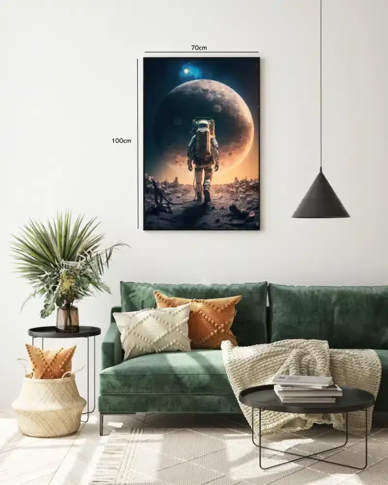 Astronaut Mod Kæmpe Måne