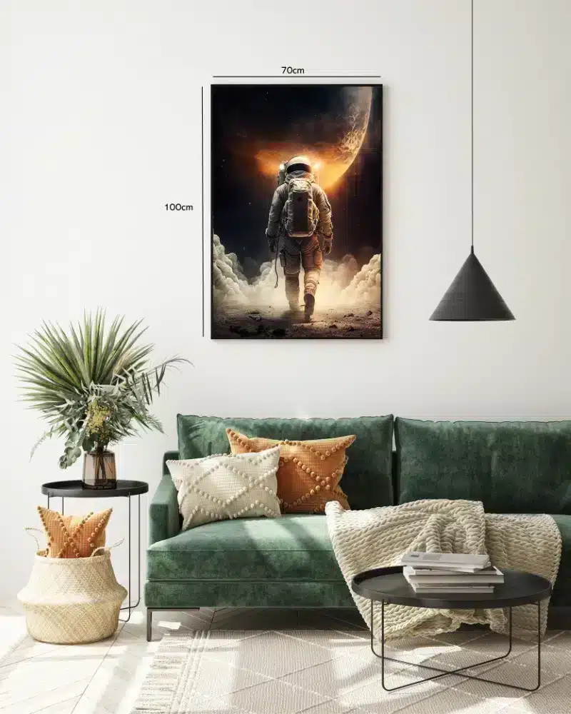 Astronaut Mod Glødende Planet