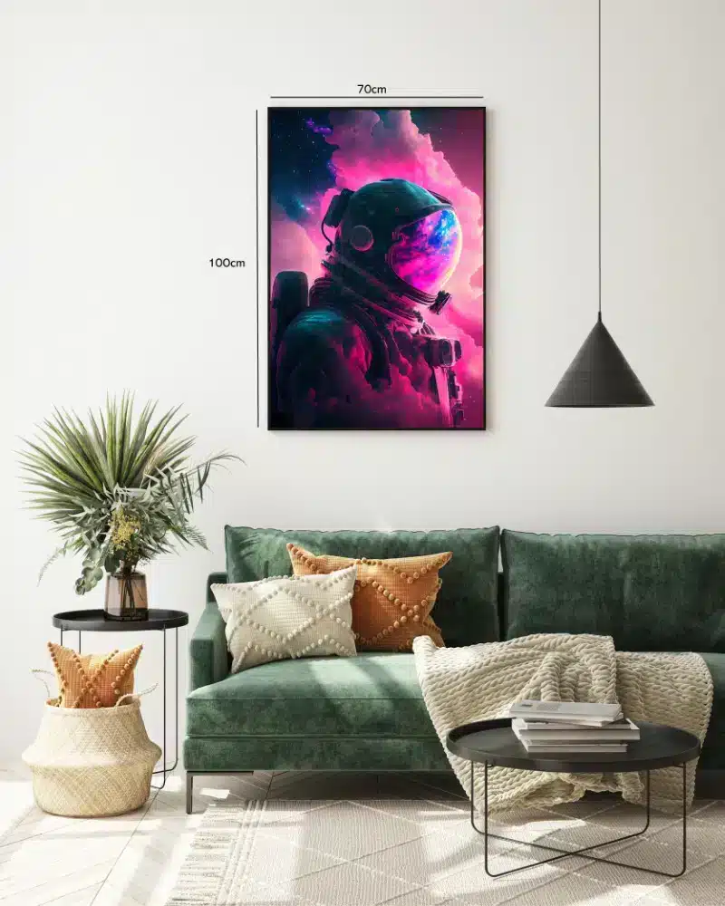 Astronaut i Pink Nebula