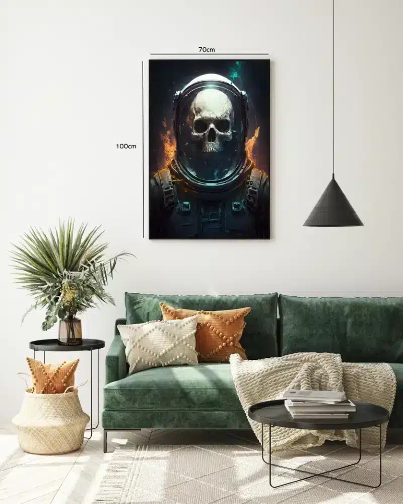 Astronautkranie i Mørkt Rum