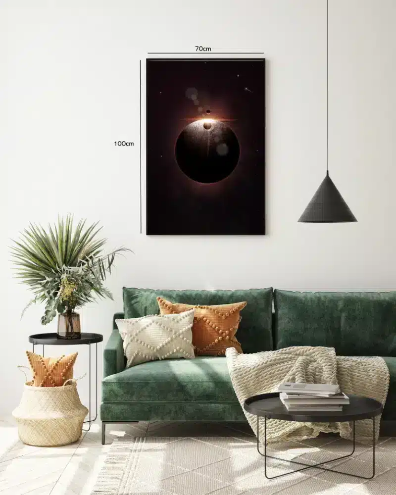 Grafisk Planetformørkelse med Lysglimt