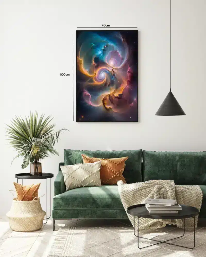 Grafisk Kosmisk Spiral Tågeglød