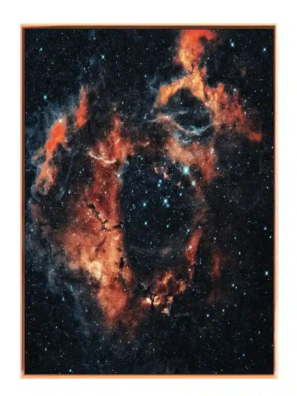 Flammende Nebula i Stjernestøv