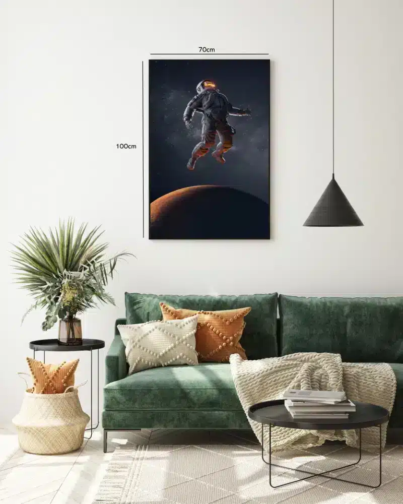 Astronaut i Mørkt Rum