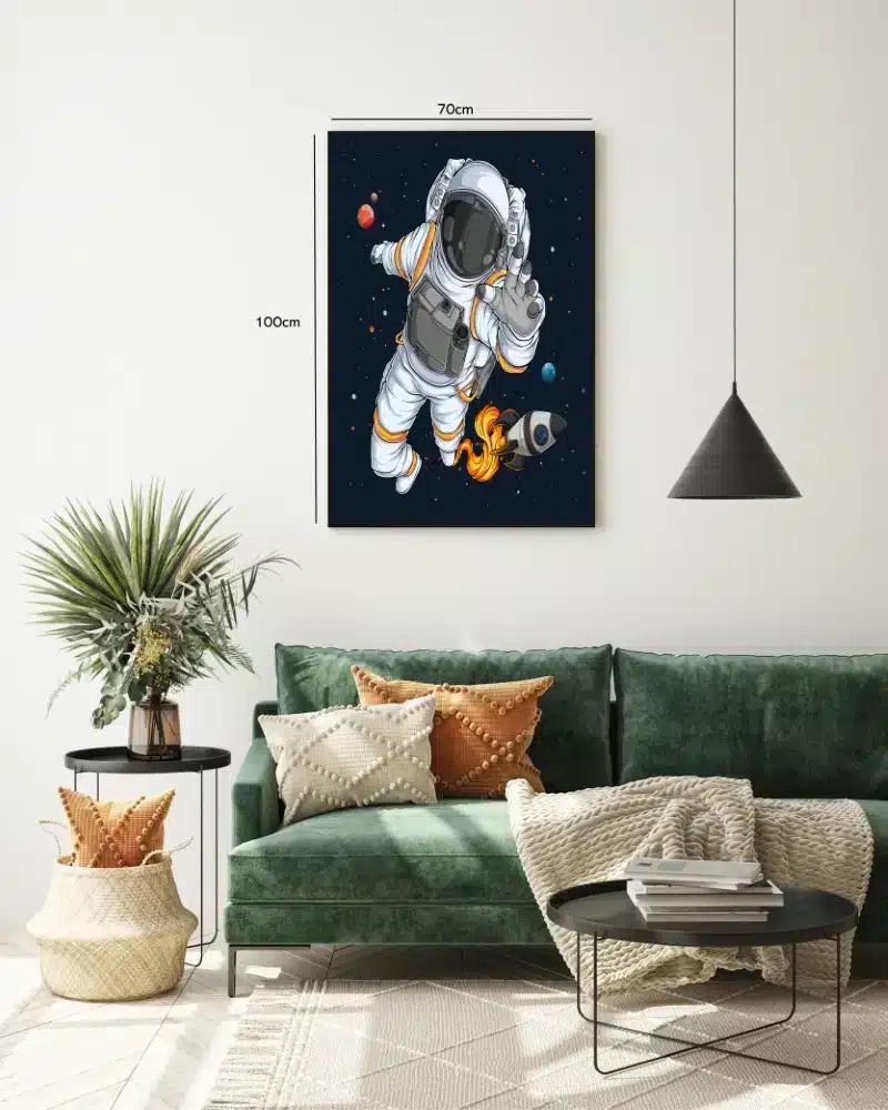 Astronaut i Rummet Illustration