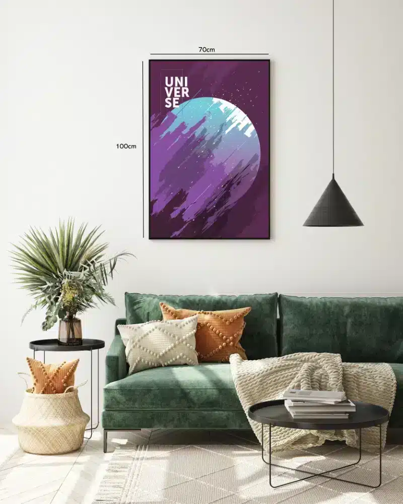 Univers Plakat med Planet