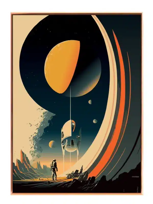 Grafisk Astronaut ved Ringplanet