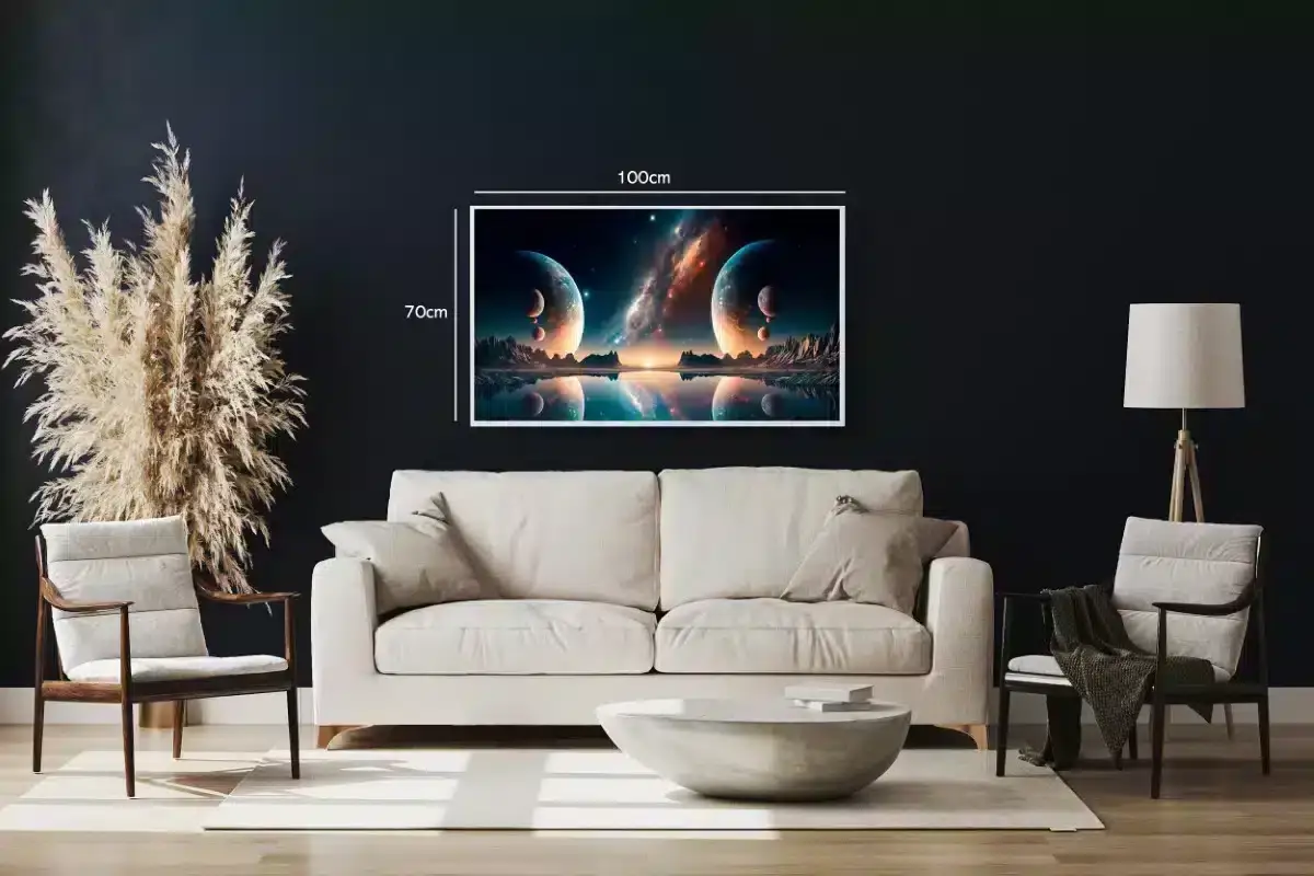 Kosmisk Solopgang Over Spejlsø