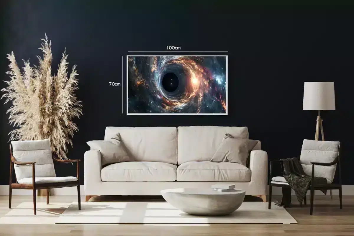 Kosmisk Hvirvel Omkring Sort Hul