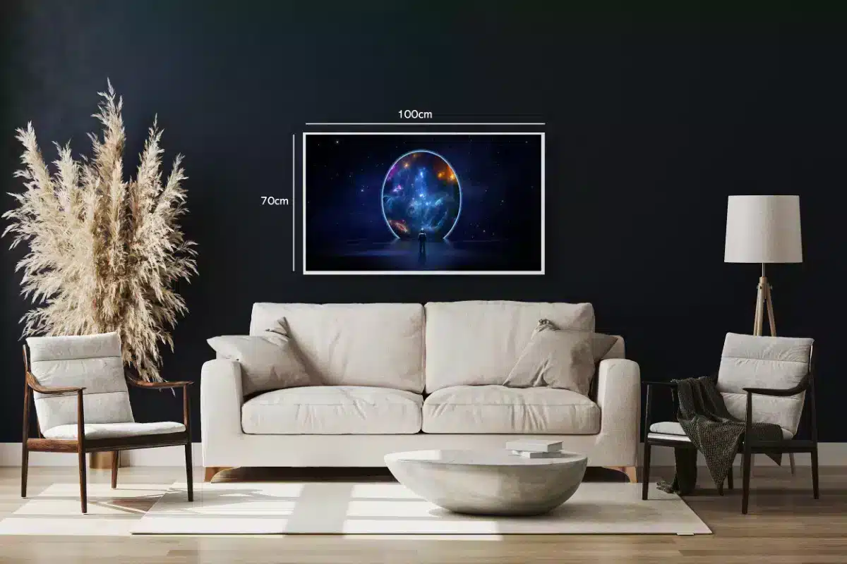 Astronaut Foran Kosmisk Portal