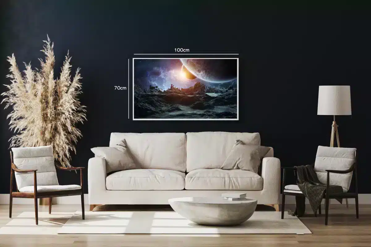 Kosmisk Horisont med Planeter