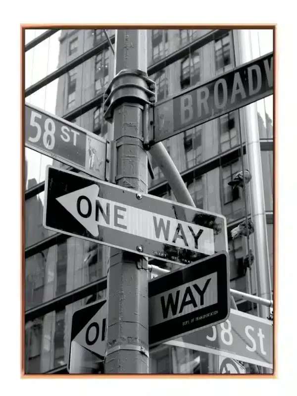 Broadway og 58th Street Skilte