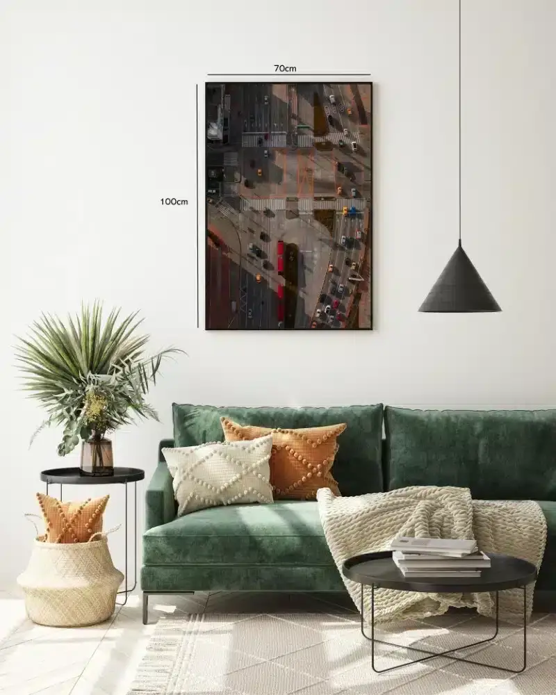 Grafisk Luftfoto af Bykryds