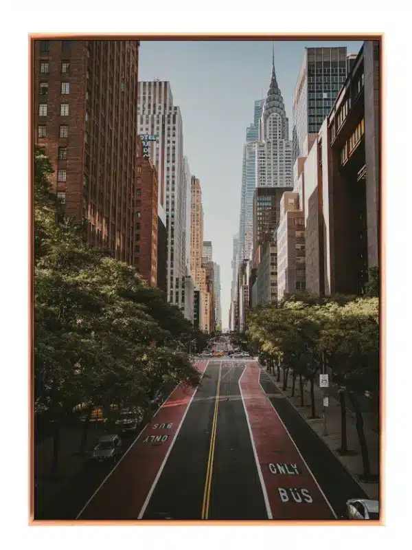 Chrysler Building Over Avenue