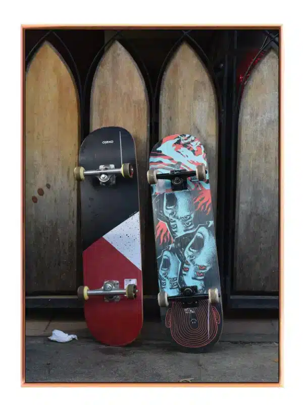 To Skateboards Mod Træplanker
