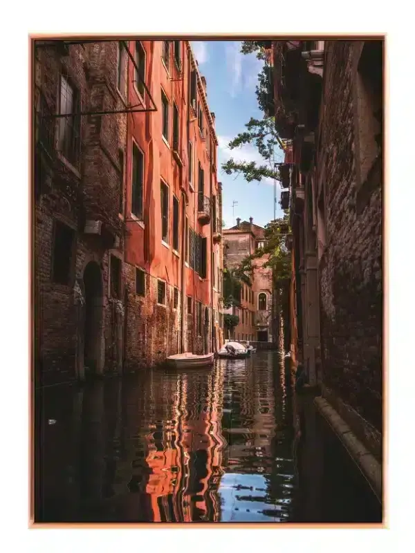 Venetian Canal With Boats