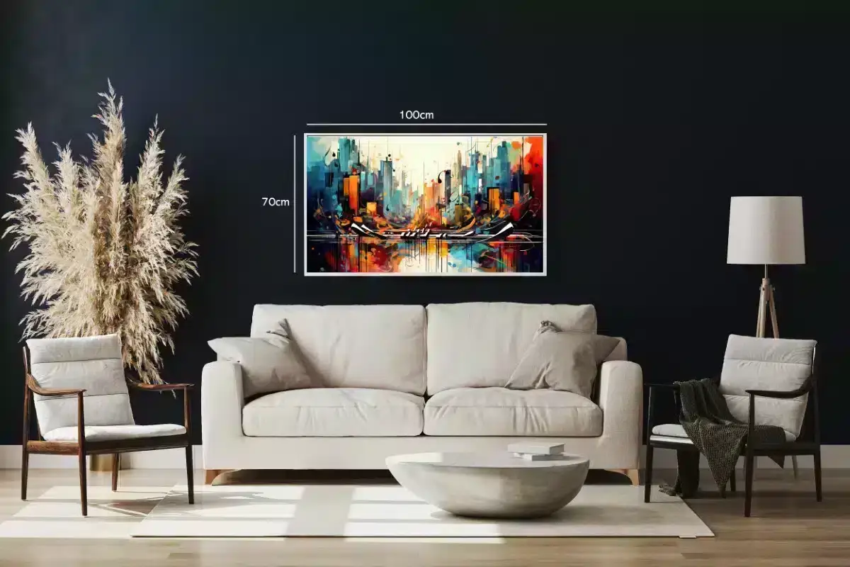Abstract Cityscape With Gondola