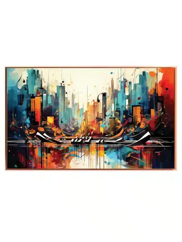 Abstract Cityscape With Gondola