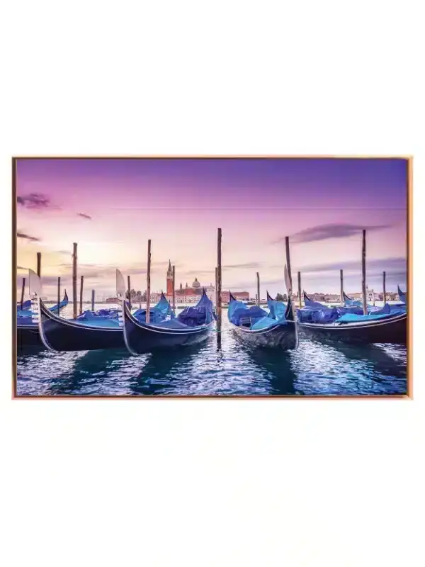 Venetian Gondolas At Sunset