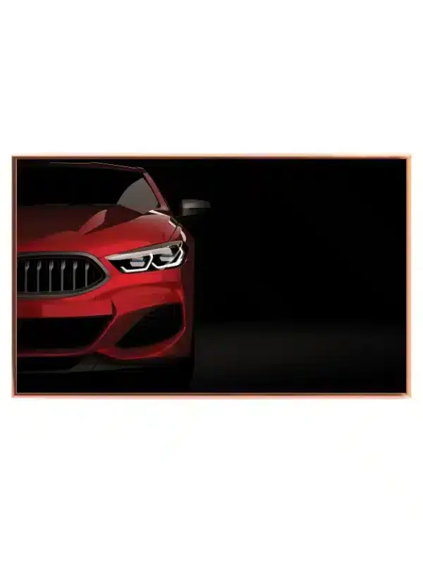 Rød BMW Forfra