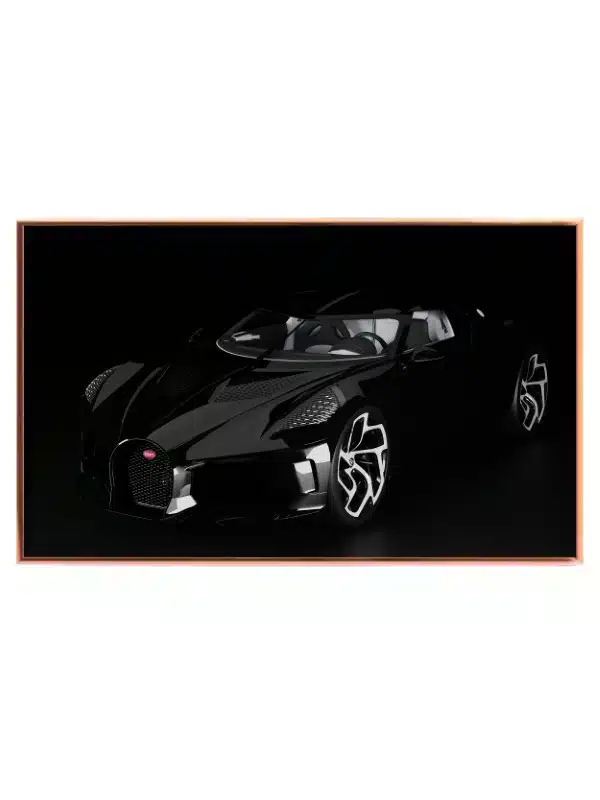 Luksuriøs Sort Bugatti Superbil