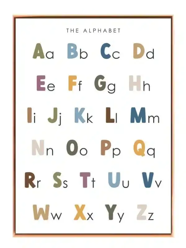 Playful Colorful Alphabet Plakat