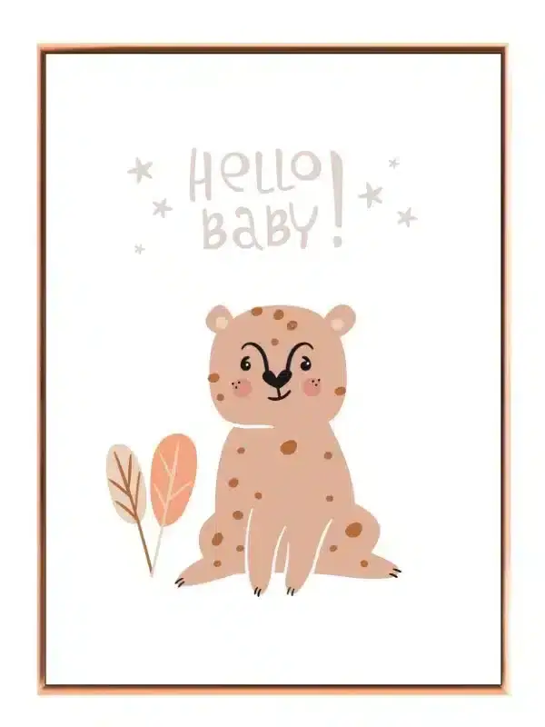 Gentle Baby Leopard Plakat