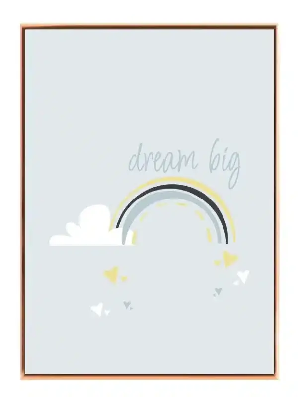 Dream Big Gentle Rainbow Plakat