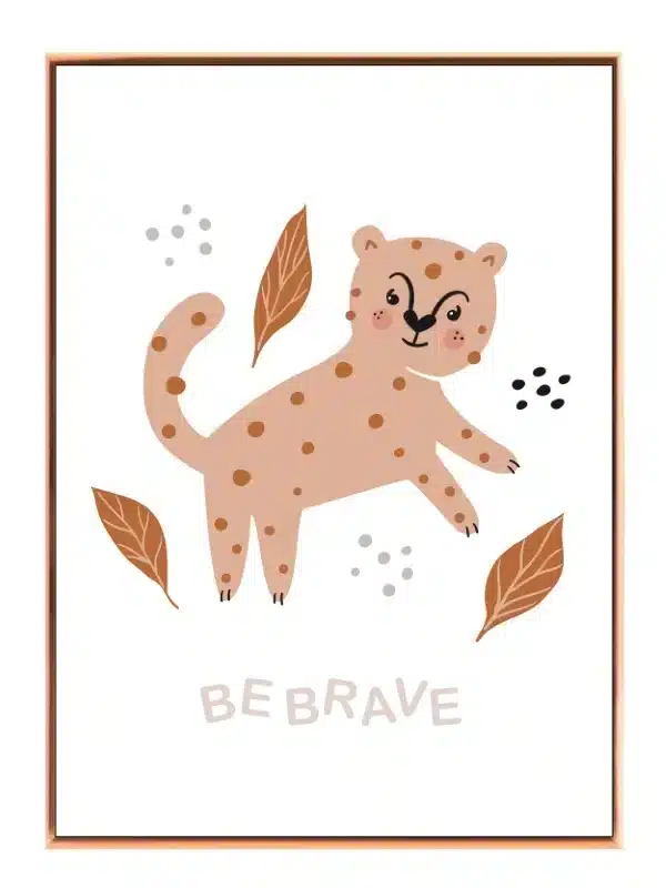 Brave Little Leopard Plakat