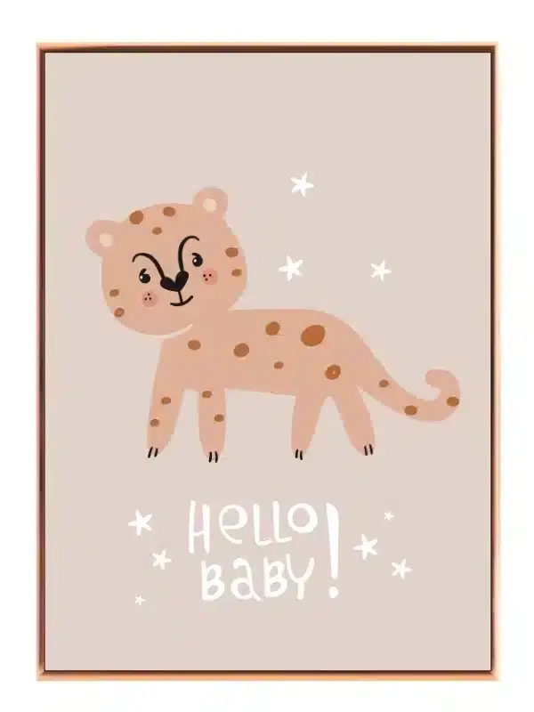 Gentle Spotted Baby Leopard Plakat