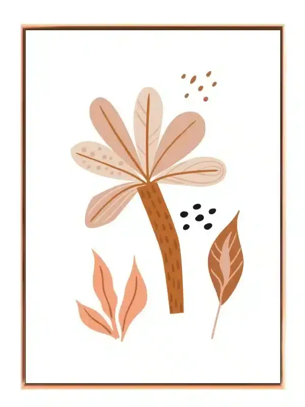 Gentle Abstract Leaf Plakat