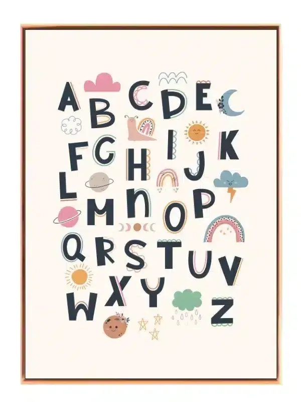 Playful Alphabet Adventure Plakat